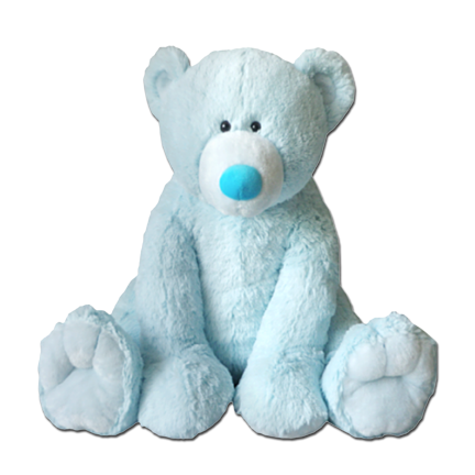 big blue bear stuffed animal